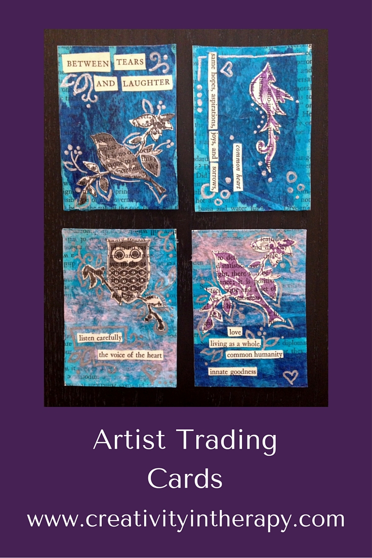 Artist Trading Cards Promoting Community, Creativity, and Acts of