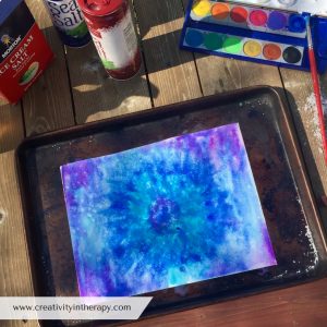 Salt & Watercolor Painting | Creativity in Therapy