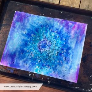 Salt & Watercolor Painting | Creativity in Therapy